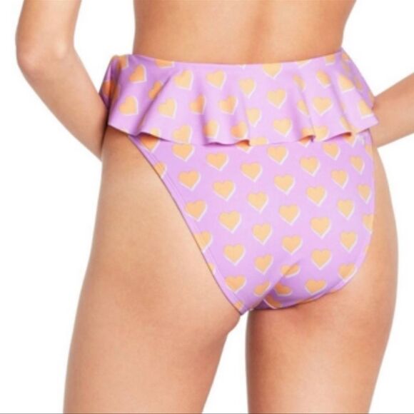 NWT Stoney Clover Lane X Target Flutter Heart Print Bikini Bottom Size M - Picture 2 of 7